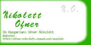 nikolett ofner business card